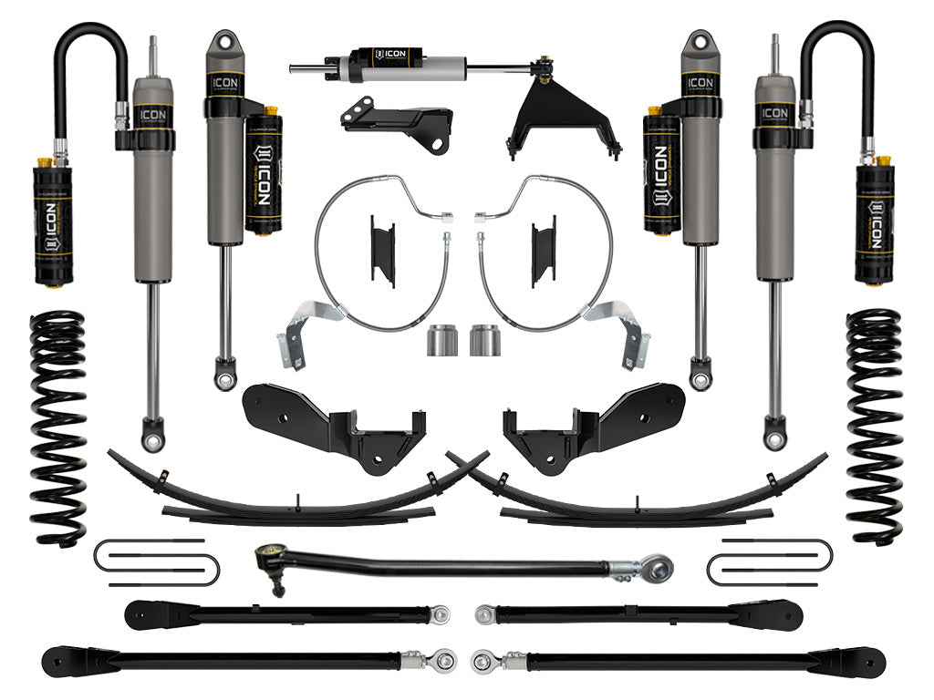 ICON Vehicle Dynamics 2023-2026 Ford F-250/F-350 Super Duty 4WD, Gas, 4.5" Lift, Stage 7 Suspension System w/ Expansion Packs