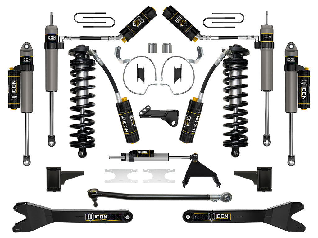 ICON Vehicle Dynamics 2023-2026 Ford F-250/F-350 Super Duty 4WD, 4-5.5" Lift, Stage 7 Coilover Conversion System w/ Radius Arms