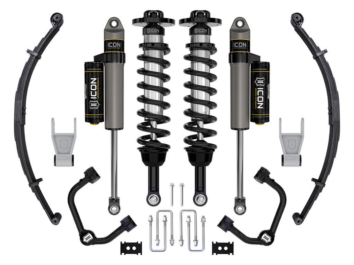 ICON Vehicle Dynamics 2021-2026 Ford F-150 Tremor, 2.5-3" Lift, Stage 2 Suspension System, Tubular, w/ Leaf Packs