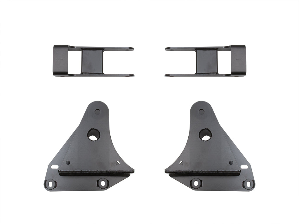 ICON Vehicle Dynamics 1999-2004 Ford F-250 & F-350 Super Duty 4WD, Front, 3" Lift, Leaf Spring Hanger & Shackle Kit