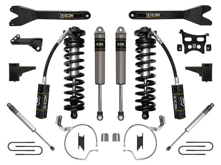 ICON Vehicle Dynamics 2023-2026 Ford F-250/F-350 Super Duty 4WD, 4-5.5" Lift, Stage 3 Coilover Conversion System w/ Radius Arms