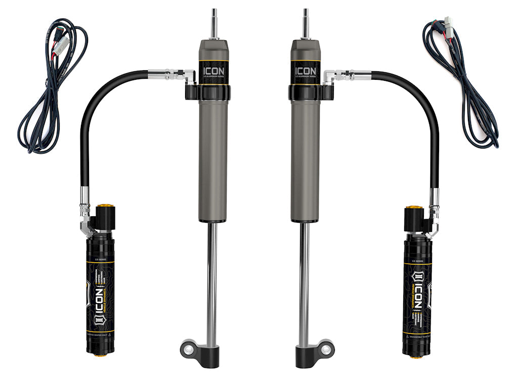 ICON Vehicle Dynamics 2005-2023 Toyota Tacoma, Rear, V.S. 2.5 Aluminum Series RXT Shock Absorbers, Remote Reservoir w/ CDEV, Pair