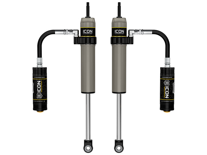ICON Vehicle Dynamics 2005-2023 Toyota Tacoma, 0-1.5” Lift, Rear, V.S. 2.5 Aluminum Series Shock Absorbers, Remote Reservoir, Pair