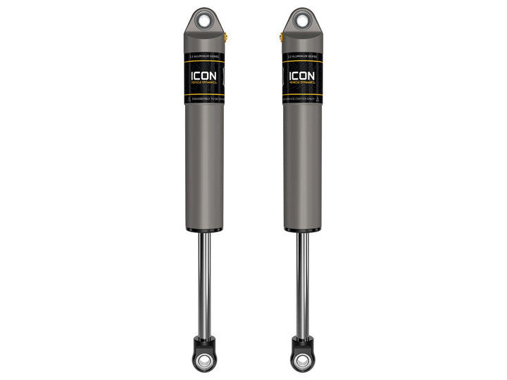 ICON Vehicle Dynamics 1999-2026 Ford Super Duty, 0-3” Lift, Rear, V.S. 2.5 Aluminum Series Shocks, Internal Reservoir, Pair