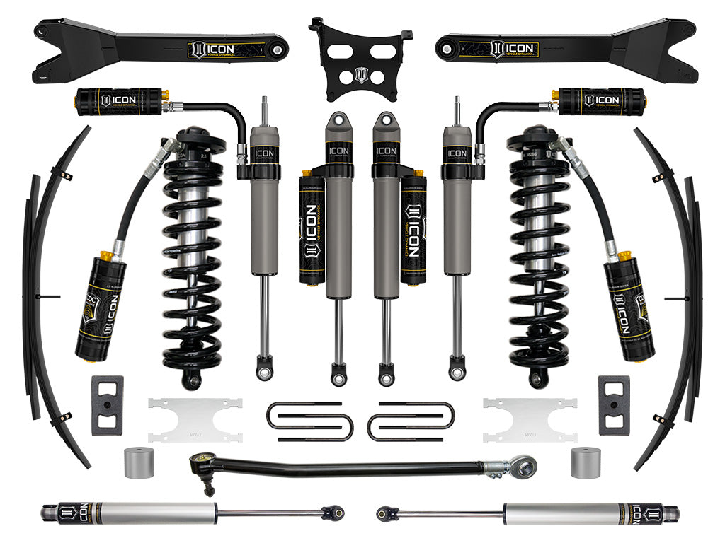 ICON Vehicle Dynamics 2023-2026 Ford F-250/F-350 Super Duty 4WD, 2.5-3" Lift, Stage 5 Coilover Conversion System with Radius Arms and Expansion Packs