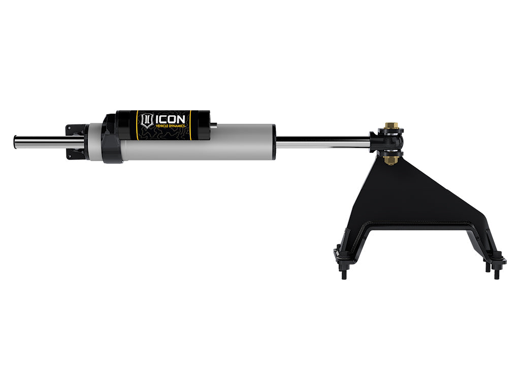 ICON Vehicle Dynamics 2023-2026 F-250/F-350 Ford Super Duty 4WD, 2.5 Centerline Steering Stabilizer Kit, Piggyback Reservoir