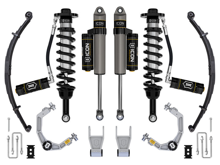 ICON Vehicle Dynamics 2021-2026 Ford F-150 Tremor, 2.5-3" Lift, Stage 3 Suspension System, Billet, w/ Leaf Packs