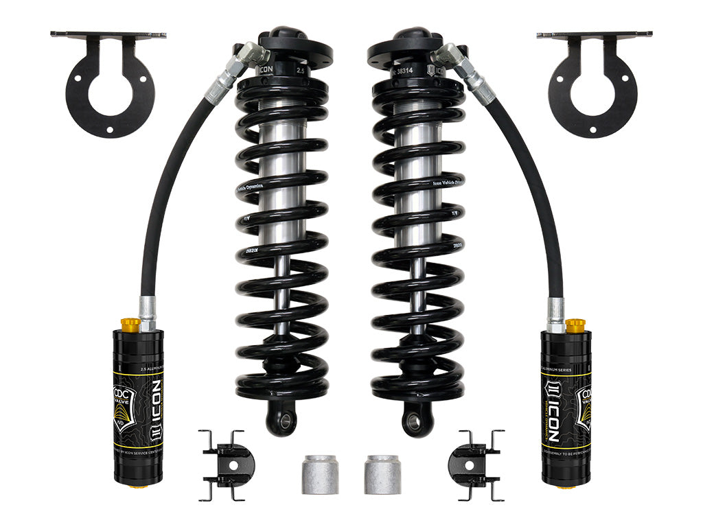 ICON Vehicle Dynamics 2023-2026 Ford F-250/F-350 Super Duty 4WD, 2.5-3” Lift, V.S. 2.5 Series Coilover Conversion Kit, Remote Reservoir w/ CDCV