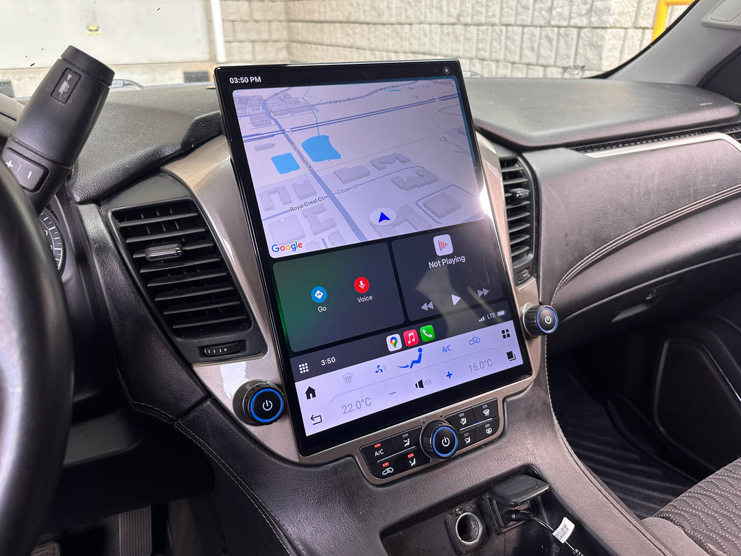 Chevrolet Tahoe &amp; Suburban &amp; GMC Yukon Tesla Style Screen 2015-2020