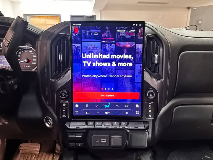 Chevy Silverado 3500 Tesla Style Screen 2019-2026