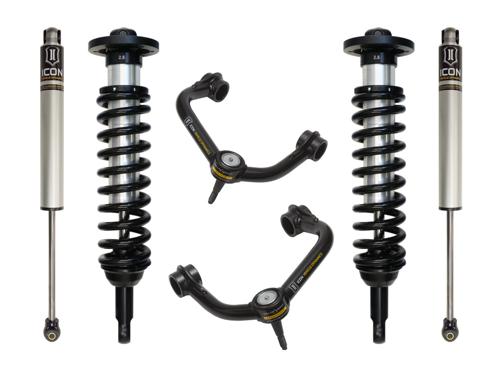 ICON Vehicle Dynamics 2004-2008 Ford F-150 4WD, 0-2.63" Lift, Stage 2 Suspension System, Tubular