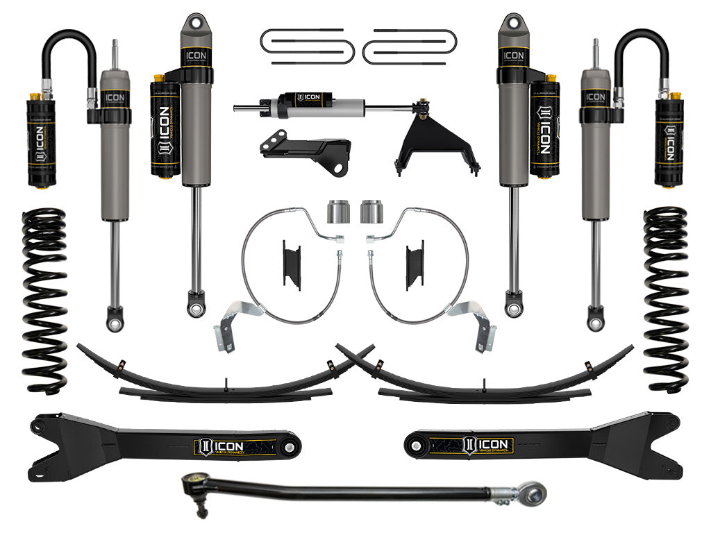 ICON Vehicle Dynamics 2023-2026 Ford F-250/F-350 Super Duty 4WD, Gas, 4.5" Lift, Stage 5 Suspension System w/ Radius Arms & Expansion Packs