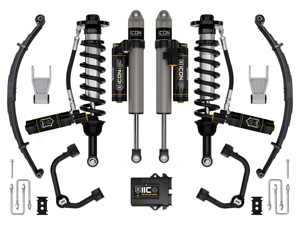 ICON Vehicle Dynamics 2021-2026 Ford F-150 Tremor, 2.5-3" Lift, Stage 5 Suspension System, Tubular, w/ Leaf Packs