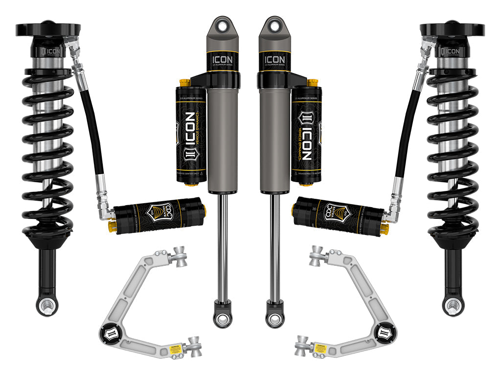 ICON Vehicle Dynamics 2023-2026 GMC Canyon AT4, Denali, & Elevation/Chevrolet Colorado Trail Boss, 1.75-2.5" Lift, Stage 5 Suspension System, Billet