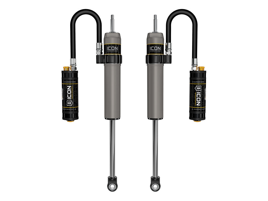 ICON 2024-2026 Toyota Land Cruiser 250 Series, 0-3” Lift, Rear, V.S. 2.5 Aluminum Series Shock Absorbers, Remote Reservoir w/ CDCV, Pair