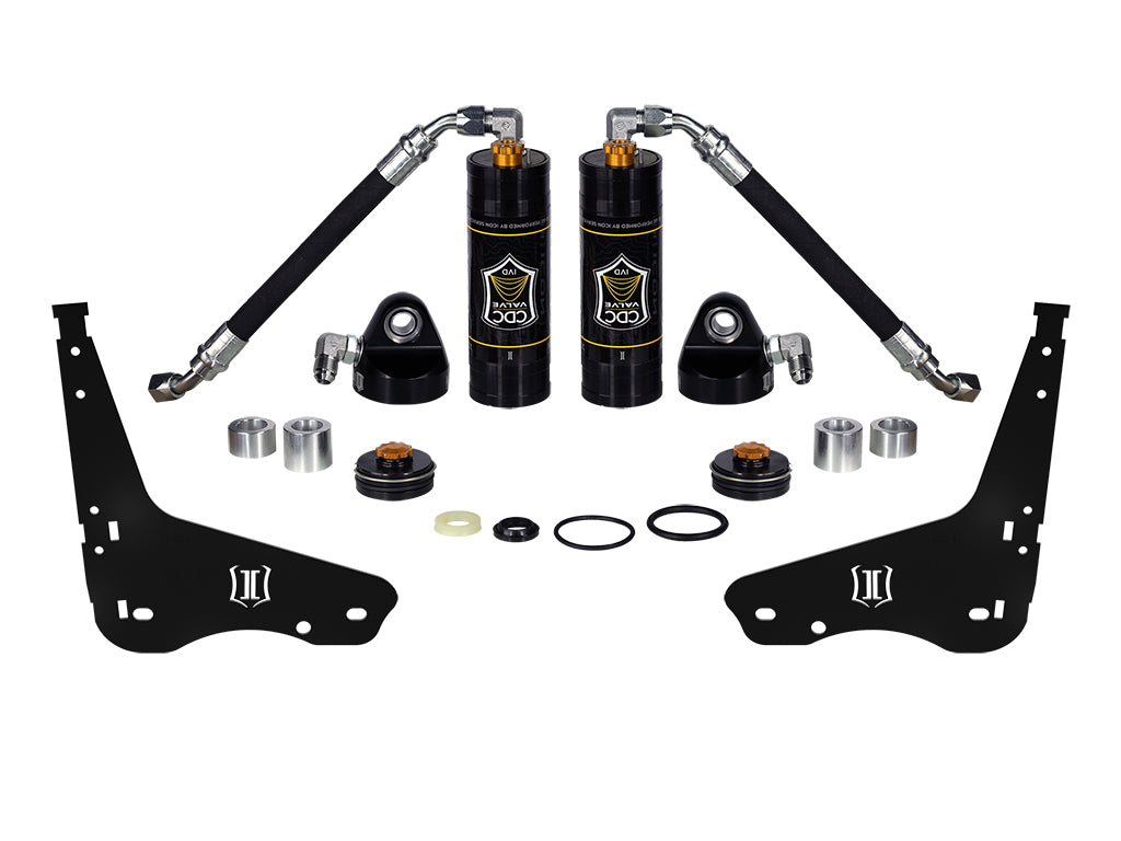 ICON Vehicle Dynamics 2007-2021 Toyota Tundra, Coilover Reservoir w/ CDCV Upgrade Kit With Seals, Pair