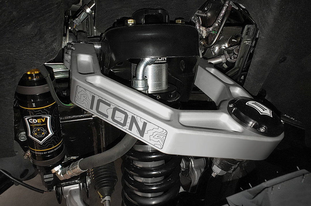 ICON Vehicle Dynamics 2021-2026 Ford Bronco, Front, 1.5-4” Lift, V.S. 2.5 Series Coilover Kit, Remote Reservoir w/ CDEV, Pair