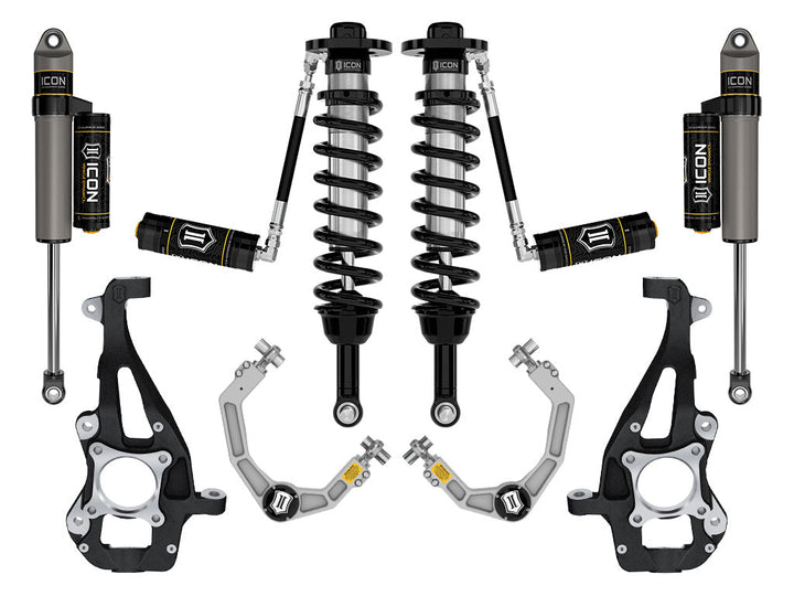 ICON Vehicle Dynamics 2021-2026 Ford F-150 4WD, 3.5-4.5" Lift, Stage 3 Suspension System, Billet