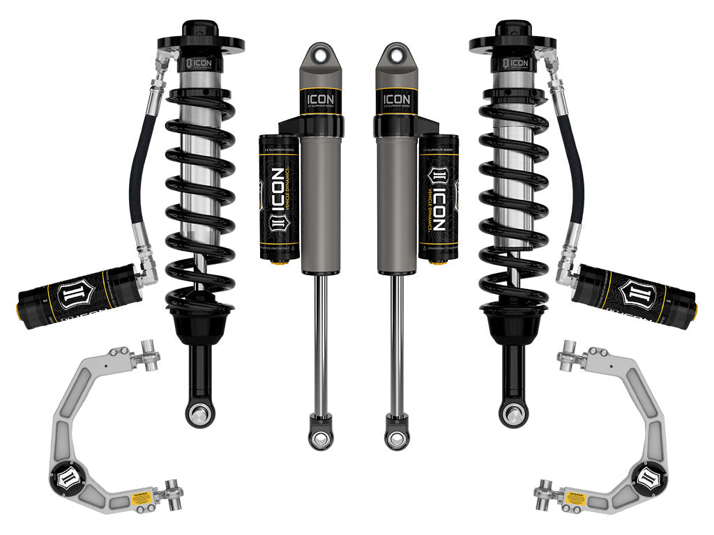ICON Vehicle Dynamics 2021-2026 Ford F-150 Tremor, 2.5-3" Lift, Stage 3 Suspension System, Billet