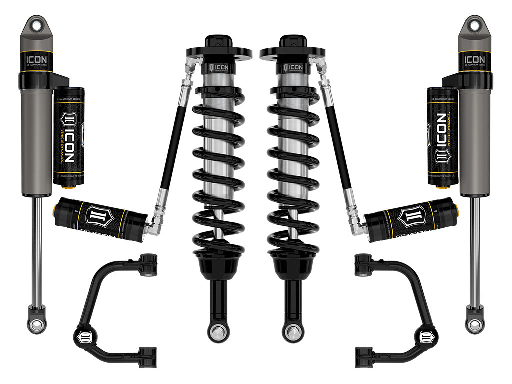 ICON Vehicle Dynamics 2021-2026 Ford F-150 4WD, 2.75-3.5" Lift, Stage 3 Suspension System, Tubular