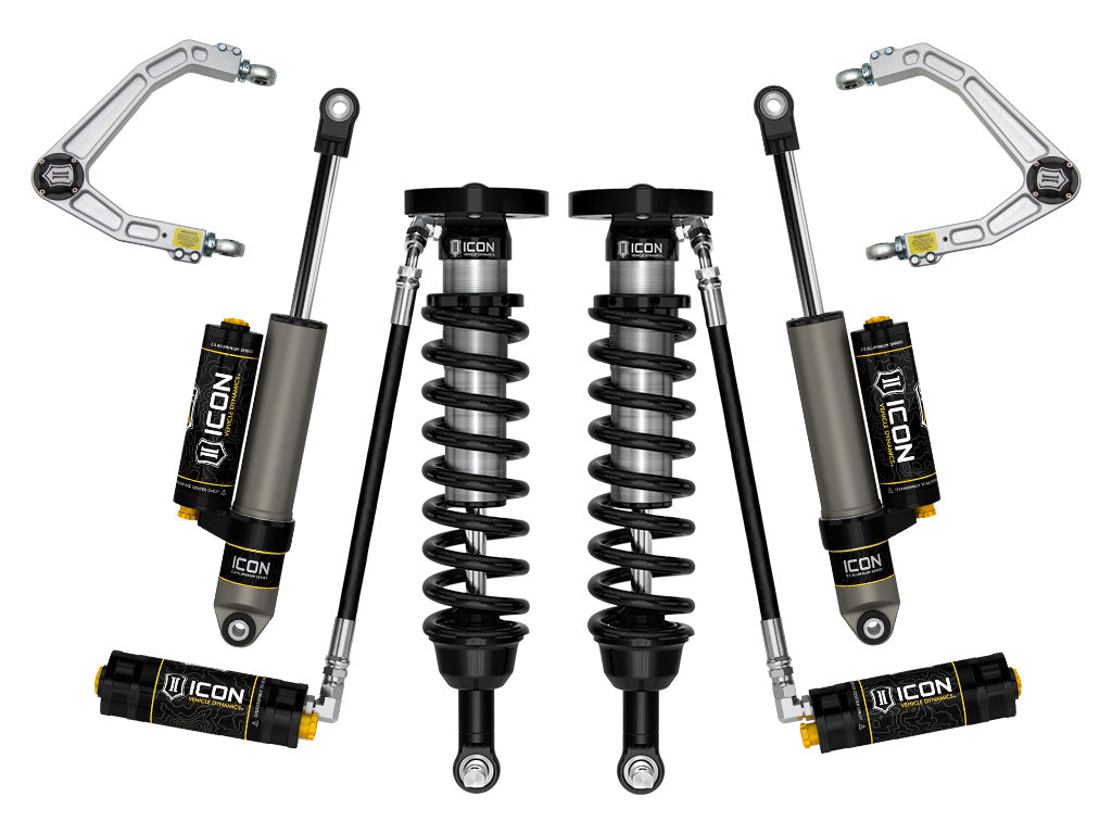 ICON Vehicle Dynamics 2019-2026 Chevrolet Silverado 1500/GMC Sierra 1500, 1.5-3.5" Lift, Stage 4 Suspension System, Billet