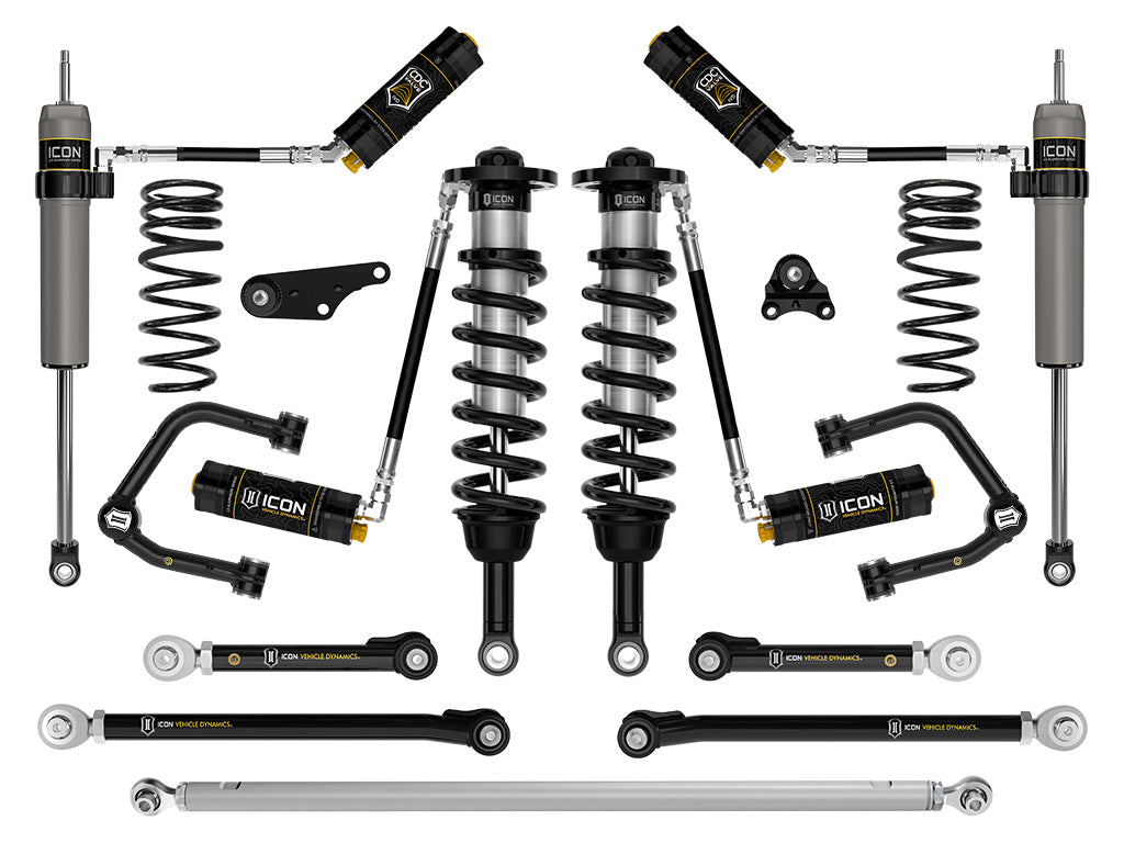 ICON Vehicle Dynamics 2024-2026 Toyota Tacoma 1.25-3" Lift, Stage 11 Suspension System, Tubular, Overland Rear Springs