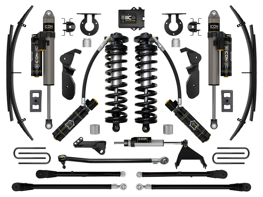 ICON Vehicle Dynamics 2023-2026 Ford F-250/F-350 Super Duty 4WD, 2.5-3" Lift, Stage 6 Coilover Conversion System with 4-Link and Expansion Packs
