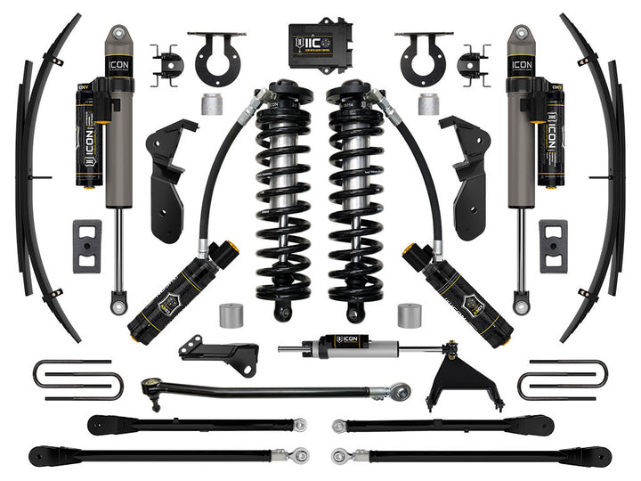 ICON Vehicle Dynamics 2023-2026 Ford F-250/F-350 Super Duty 4WD, 2.5-3" Lift, Stage 6 Coilover Conversion System with 4-Link and Expansion Packs