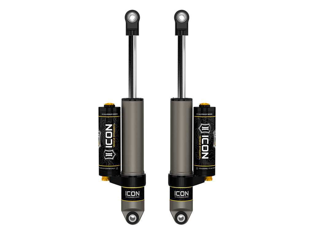 ICON 2019-2026 Chevrolet Silverado 1500/GMC Sierra 1500, 0-2" Lift, Rear, V.S. 2.5 Aluminum Series Shock Absorbers, Piggyback Reservoir w/ CDCV, Pair