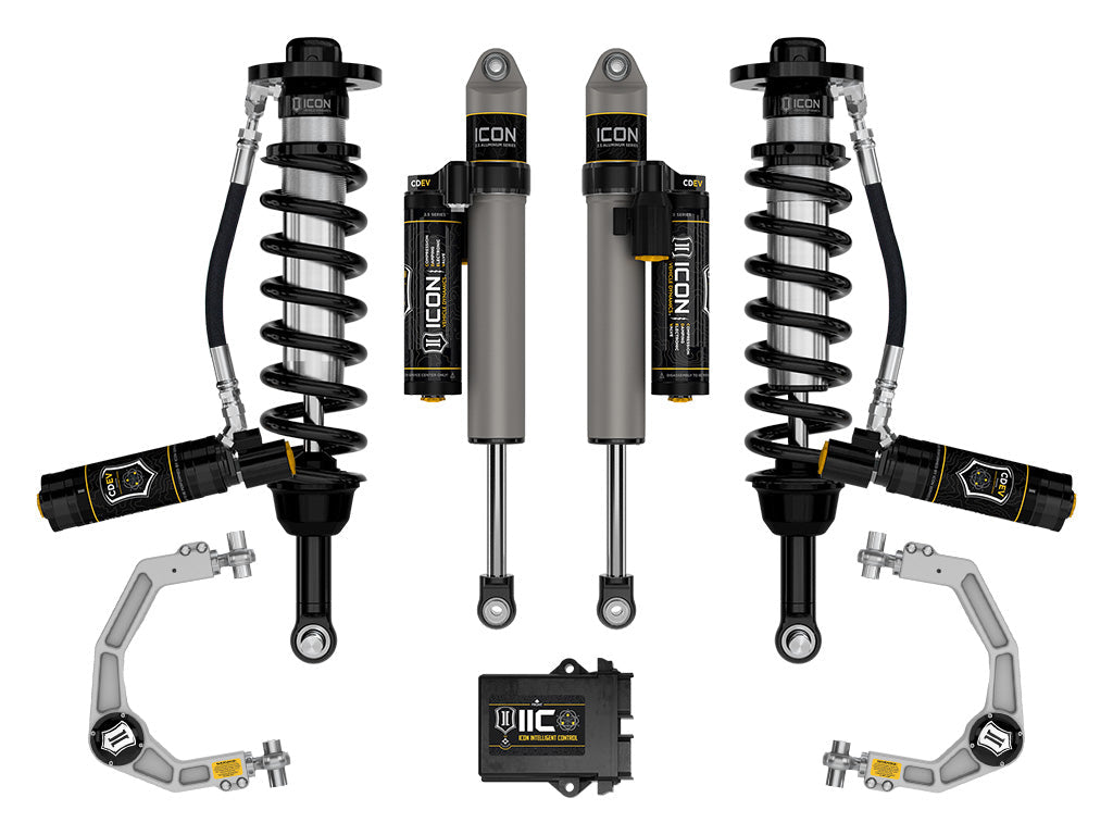 ICON Vehicle Dynamics 2021-2026 Ford F-150 Tremor, 2.5-3" Lift, Stage 5 Suspension System, Billet
