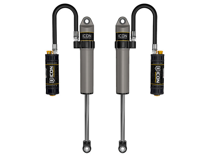 ICON Vehicle Dynamics 2020-2023 Jeep Gladiator, 2.5" Lift, Front, V.S. 2.5 Aluminum Series Shock Absorbers, Remote Reservoir w/ CDCV, Pair