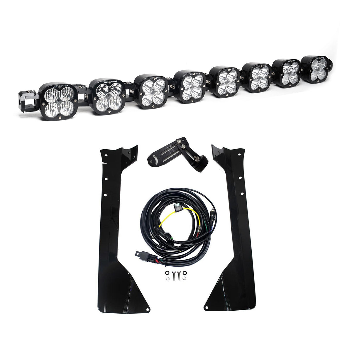 Baja Designs XL Pro Linkable Roof Mount Kit 2007-2018 Wrangler JK (Multi-Pattern Clear)