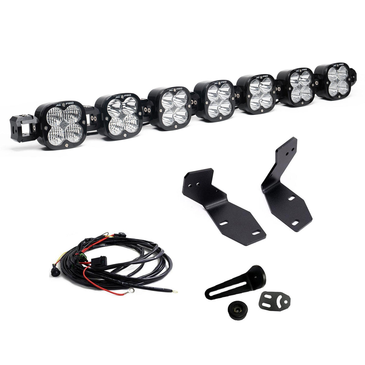 Baja Designs 7XL Pro Linkable Bumper Light Kit 2023-26 Ford F-250/350 Super Duty Pattern Multi-Pattern Color Clear Wiring Type: Toggle