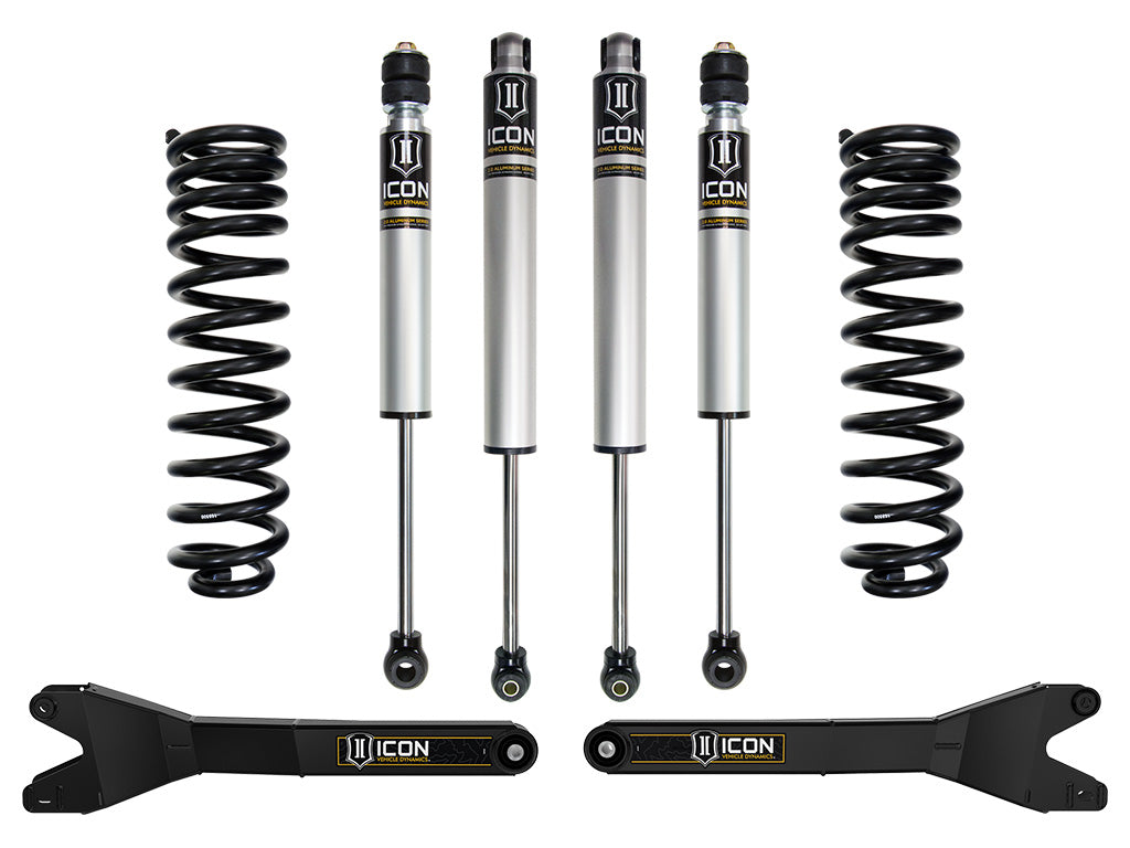 ICON Vehicle Dynamics 2023-2026 Ford F-250/F-350/F-450 Super Duty 4WD, Gas, 2.5" Lift, Stage 1 Suspension System w/ Radius Arms