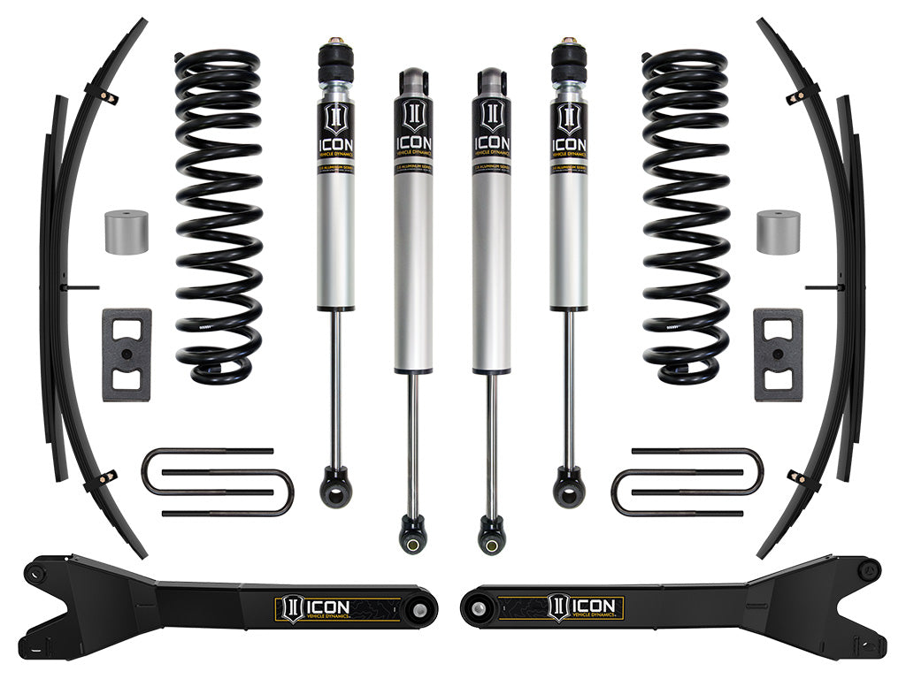 ICON Vehicle Dynamics 2023-2026 Ford F-250/F-350 Super Duty 4WD, Gas, 2.5" Lift, Stage 1 Suspension System w/ Radius Arms and Expansion Packs