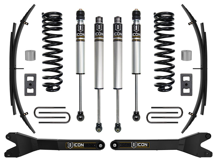 ICON Vehicle Dynamics 2023-2026 Ford F-250/F-350 Super Duty 4WD, Gas, 2.5" Lift, Stage 1 Suspension System w/ Radius Arms and Expansion Packs
