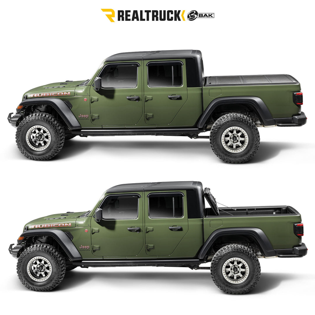 BAK BAKFlip MX4 TS Hard Folding Truck Bed Cover 2014-2018 (2019 Legacy/Limited) Silverado/Sierra 1500/2015-2019 2500 HD/3500 HD 6 Foot 6 Inch Bed