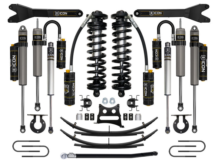 ICON Vehicle Dynamics 08-10 Ford F250/F350, 2.5-3" Lift, Stage 6 Coilover System w/ Leaf Springs