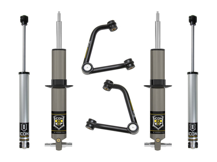 ICON Vehicle Dynamics 2019-2026 Chevrolet Silverado 1500/GMC Sierra 1500, 2.375-3.75" Lift, Stage 2 EXP Suspension System, Tubular
