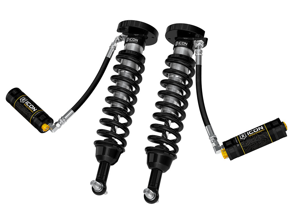 ICON 2019-2026 Chevrolet Silverado 1500, 1.5-3.5” Lift, Front, V.S. 2.5 Series Coilover Kit, Extended Travel, Remote Reservoir w/ CDCV, Pair