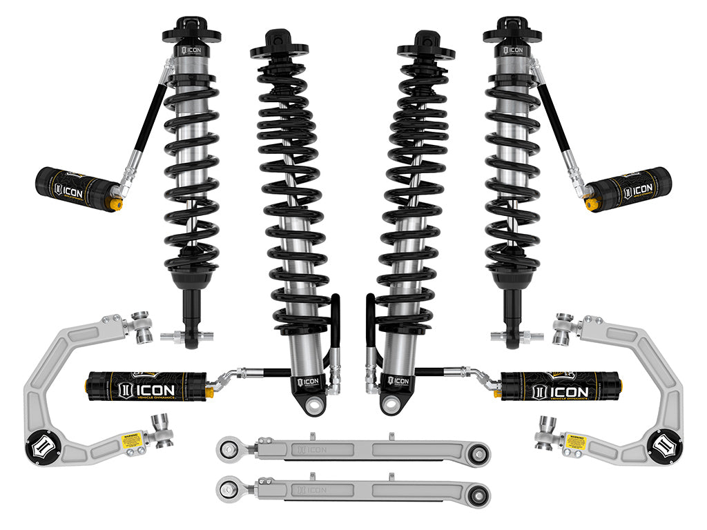 ICON Vehicle Dynamics 2021-2026 Ford Bronco, Non-Sasquatch, 3-4" Lift, Stage 6 Suspension System, CDCV, Billet