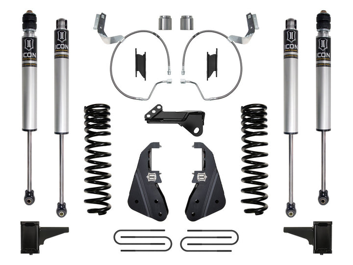 ICON Vehicle Dynamics 2023-2026 Ford F-250/F-350 Super Duty 4WD, Gas, 4.5" Lift, Stage 1 Suspension System