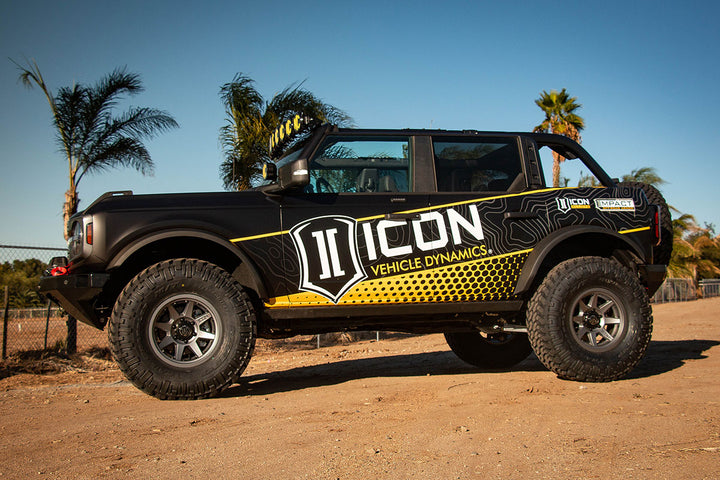 ICON Vehicle Dynamics 2021-2026 Ford Bronco, Billet Upper Control Arms with Delta Joint Pro, Kit