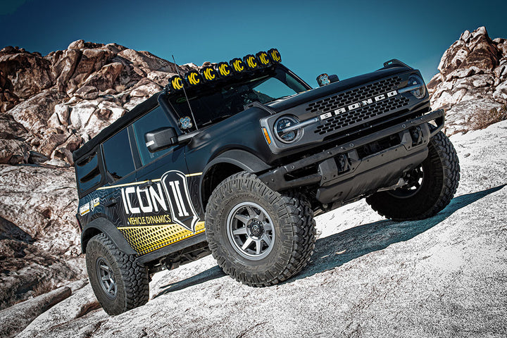 ICON Vehicle Dynamics 2021-2026 Ford Bronco, Rear, 1.25-3” Lift, V.S. 2.5 Series Coilover Kit, Internal Reservoir, Heavy Rate Springs, Pair