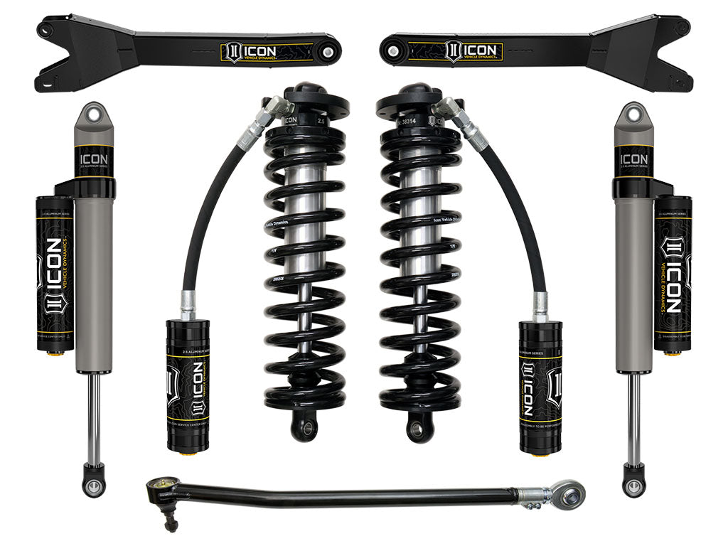 ICON Vehicle Dynamics 2023-2026 Ford F-250/F-350 Super Duty 4WD, 2.5-3" Lift, Stage 3 Coilover Conversion System w/ Radius Arms