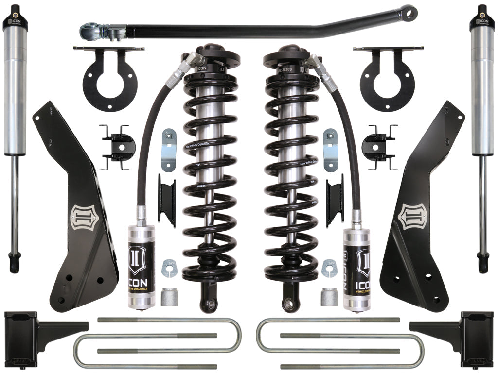 ICON Vehicle Dynamics 2011-2016 Ford F250/F350, 4-5.5" Lift, Stage 2 Coilover Conversion System