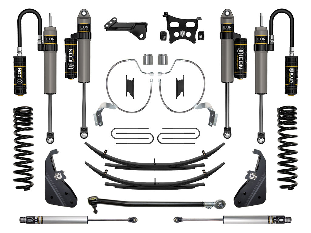 ICON Vehicle Dynamics 2023-2026 Ford F-250/F-350 Super Duty 4WD, Diesel, 4.5" Lift, Stage 4 Suspension System w/ Expansion Packs