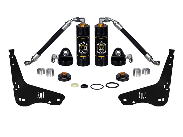 ICON Vehicle Dynamics 2007-2021 Toyota Tundra, Coilover Reservoir w/ CDCV Upgrade Kit With Seals, Pair