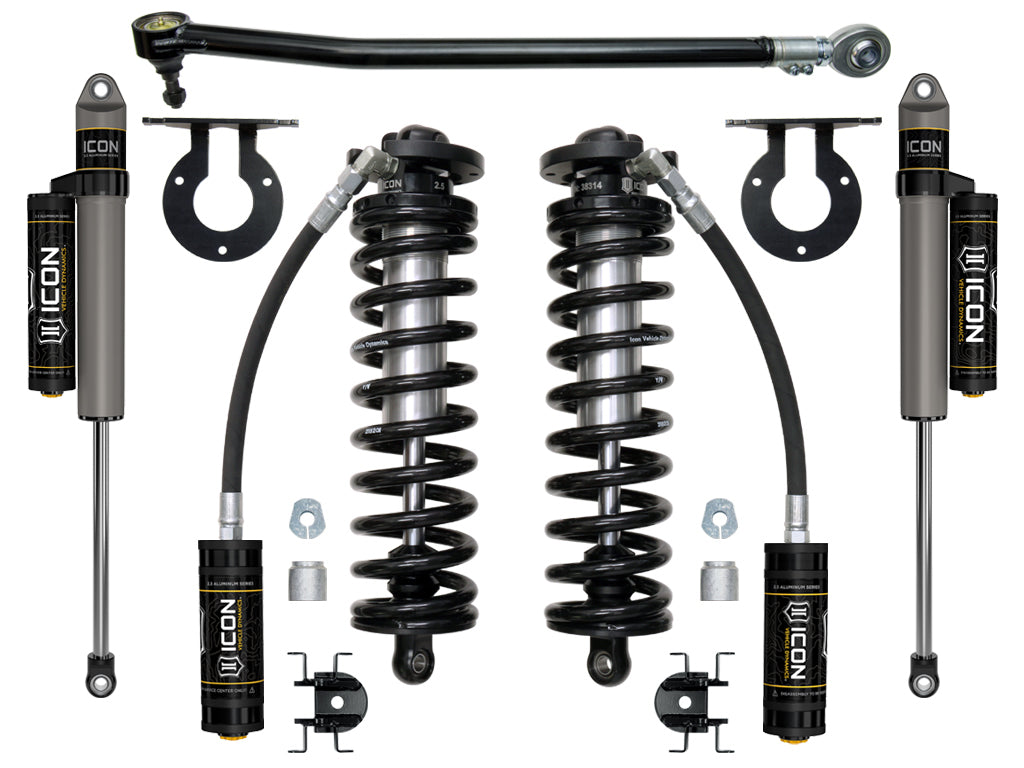 ICON Vehicle Dynamics 2017-2023 Ford F-250/F-350 Super Duty 4WD, 2.5-3" Lift, Stage 3 Coilover Conversion System