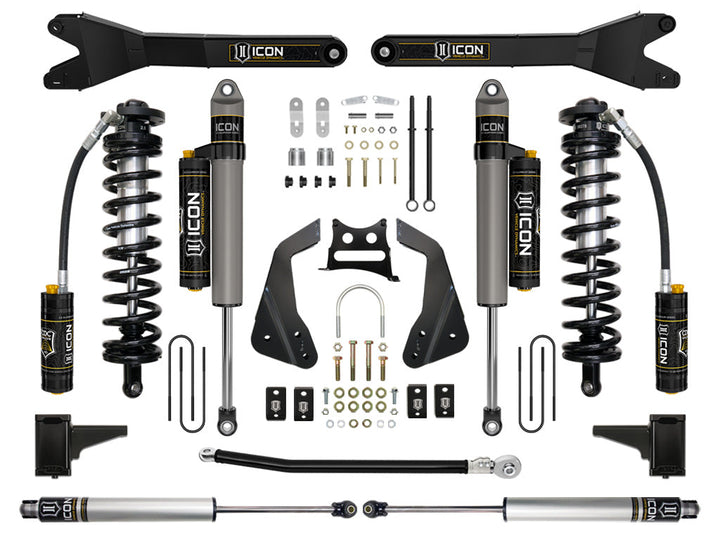 ICON Vehicle Dynamics 2005-07 Ford F250/F350 4-5.5" Lift Stage 5 Coilover Conversion w/Radius Arm